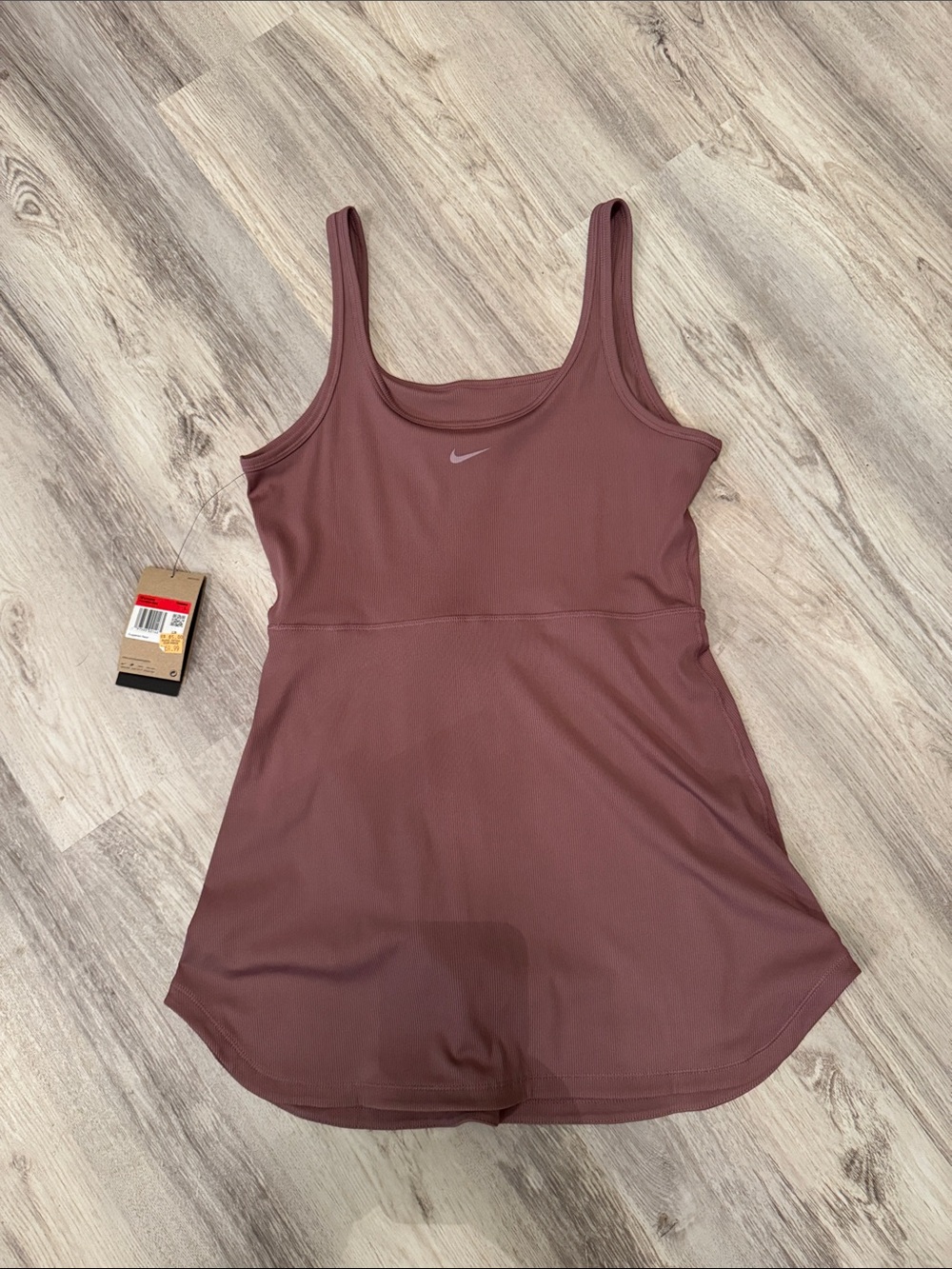 Nike Mauve Athletic Tank Dress with shorts size L